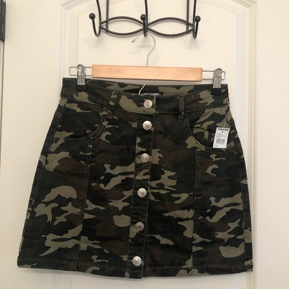 Mini Skirt Camo Pattern